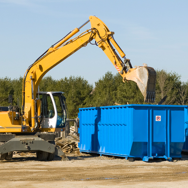 what size residential dumpster rentals are available in Ontelaunee